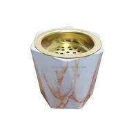 Brûleur d'encens en céramique arabe en bois support électronique oud puces d'encens pincettes moyen-orient charbon bol coupe brûleur d'encens