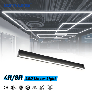Modern Kare LED Lineer Lamba Avize Alüminyum Sarkıt Lineer Aydınlatma Ofis Toplantı Odası Süpermarket Berber Dükkanı için - Product Image 1