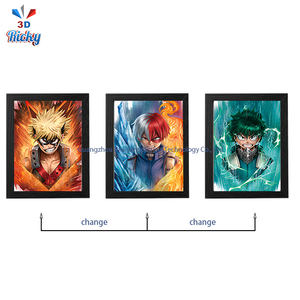 Póster 3D <span class=keywords><strong>de</strong></span> Anime Ricky, <span class=keywords><strong>Academia</strong></span> <span class=keywords><strong>de</strong></span> Superhéroes, Arte Mural 3D, Póster <span class=keywords><strong>de</strong></span> Plástico - Material PET con Recubrimiento UV Personalizado, Póster 3D <span class=keywords><strong>de</strong></span> Anime - Product Image 3