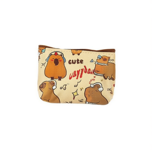 Graziosa borsa portamonete a forma di capibara 11,5x9 cm con portachiavi per donne e ragazze - Product Image 1