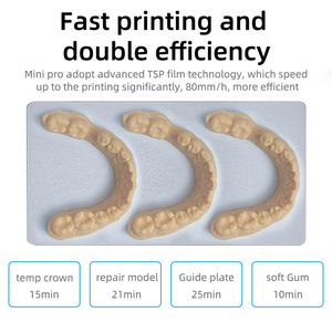 Độ chính xác cao 6.8 inch Màn hình LCD nha khoa <span class=keywords><strong>3D</strong></span> máy in nhanh 100 mm/h in ấn ổn định 9K công nghiệp <span class=keywords><strong>3D</strong></span> máy in - Product Image 6