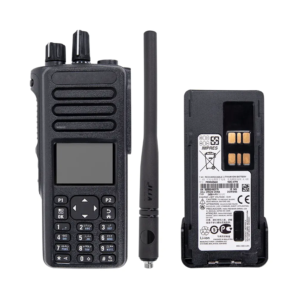 Walkie talkie de longo alcance, rádio dp4800e vhf de 1000 canais