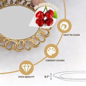 Custom Gold Charger Plates <b>Mirror</b> Charger for Dinner Plates <b>Plastic</b> Plate Chargers Round Chargers for Table Setting Wedding - Product Image 4