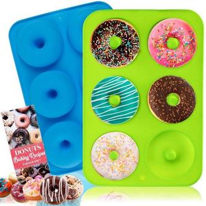 Moldes de Silicona Antiadherentes de Grado Alimenticio para Hornear Donuts - Product Image 4