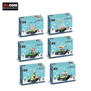 Diku 77101-10 Parque <span class=keywords><strong>de</strong></span> Atracciones, <span class=keywords><strong>Barco</strong></span> <span class=keywords><strong>Pirata</strong></span>, Noria, Bloques <span class=keywords><strong>de</strong></span> Construcción Divertidos para Armar, Juguetes para Niñas - Product Image 5
