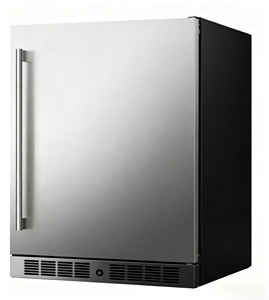 NE-355-P Single Temperature Zone Embedded Stainless Steel Counter Bar Beer and Beverage Display <b>Refrigerator</b> - Product Image 2