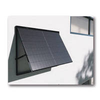 Système d'installation solaire photovoltaïque monocristallin MPPT 720W Topcon avec micro-onduleur et supports rétractables, batterie lithium-ion pour balcon
