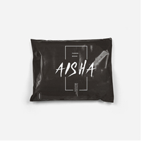 Sacs d'expédition biodégradables de courrier personnalisés avec logo sacs d'expédition conception libre emballage de vêtements en poly noir écologique adhésif fort