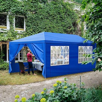 Grande tente de glamping extérieure imperméable, chapiteau personnalisé résistant aux déchirures, au montage facile, avec housse de protection contre la pluie pour fêtes ou réceptions
