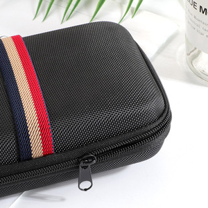 กระเป๋าเก็บฮาร์ดไดรฟ์ EVA ฮาร์ดเคสสีดำสากลสำหรับอุปกรณ์อิเล็กทรอนิกส์ 3C อุปกรณ์เสริมดิจิตอลเครื่องชาร์จสายเคเบิลข้อมูลหูฟัง - Product Image 2
