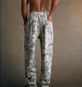 스트리트웨어 헐렁한 스타일 열 전달 인쇄 위장 카고 바지 남성 캐주얼 작업복 바지 - Product Image 2