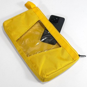 PVC Translucent Tool Storage Bag With Zipper Closure Woven Canvas Surface Repair Kit Hardware Tool Case - Product Image 1