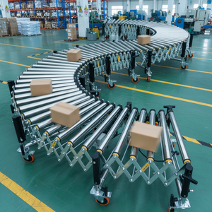 Convoyeur à rouleaux motorisé portable pour besoins de transport temporaires, ligne de convoyage télescopique flexible, équipement industriel OEM - Product Image 3