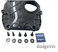 Suku Cadang Mobil Satu Tempat Lengkap, Tutup Timing Mesin Serat Karbon Hitam Aluminium 06H103269F untuk EA888 Gen 2