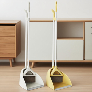 Fábrica Hot Sale Vassoures e Stand up Dust Pan Define Limpeza Doméstica Com Punho Longo Vassoura e <span class=keywords><strong>Dustpan</strong></span> - Product Image 3