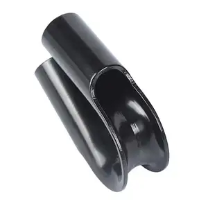 G712 12mm Black Coated Wire Rope Tube Thimble Heavy Duty Cable Thimbles