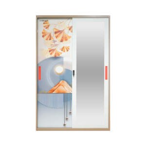 Armario Moderno Extensible de Hierro con <span class=keywords><strong>2</strong></span> <span class=keywords><strong>Puertas</strong></span> y Espejo, Armario de Acero para Uso Hospitalario - Product Image 3