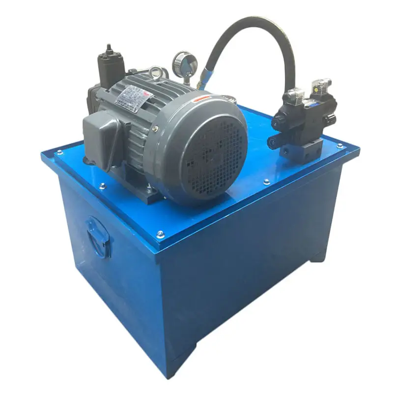 Elevator foaming machine 48v dc power pack unit tipper truck hydraulic oil cooling system