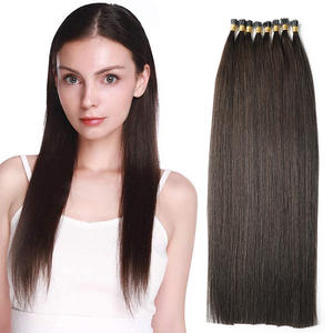 Первый уровень качества 100% человеческие необработанные Кератин <span class=keywords><strong>U</strong></span> и I наконечник наращивание волос - Product Image 2