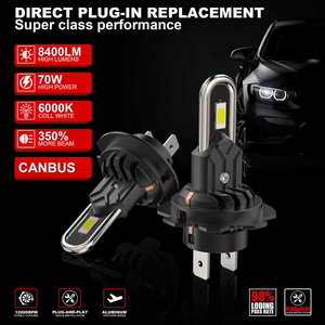 U-shaped H4 H7 H11 Mini Plug and Play H1 9005 9012 <b>Auto</b> <b>Light</b> <b>Systems</b> LED Headlights - Product Image 2