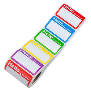 Custom rotolo di carta autoadesiva etichetta con nome adesivo per bambini nome etichetta adesivo per libri ufficio riunione insegnanti di scuola Mailing - Product Image 3