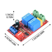 Module de relais de commutation DC Taida 10A 5V/12V/24V pour moteur à courant continu, marche avant et arrière, avec minuterie pour électrovanne, tige de poussée électrique