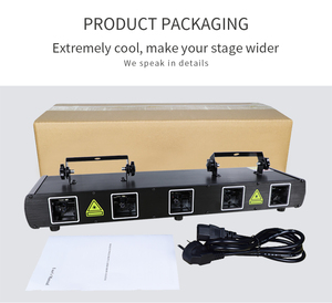 WUZSTAR - Luz Estroboscópica de 5 Lentes con Láser DMX, Luz de Haz para <span class=keywords><strong>DJ</strong></span>, KTV, Fiesta de Baile, Discoteca, Control por Voz, Luz de Discoteca para el Hogar, Club Nocturno, <span class=keywords><strong>Bar</strong></span>, Escenario, <span class=keywords><strong>DJ</strong></span> - Product Image 6