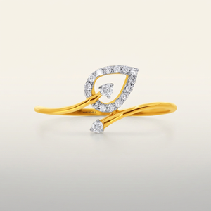 Bague de fiançailles en diamant cultivé en laboratoire inspirée des feuilles pour femmes en or 10K 14K 18K ou en argent 925 935 - Product Image 2