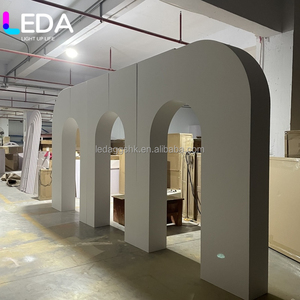 LEDA Custom Wedding Stage Decoration White Wedding <b>Backdrop</b> Arch Acrylic <b>Backdrop</b> <b>Stand</b> For Wedding Events Decor - Product Image 6