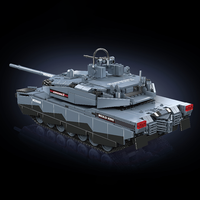 Mould King 20036 1192 Uds. Serie militar Abrams-X tanque de batalla principal modelo de bloques de construcción juguete educativo técnico regalo de Festival