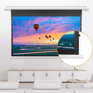 84 " - 150" ánh sáng xung quanh từ chối alr Trần lõm Màn hình máy chiếu có động cơ với Tab-tensioned - Product Image 3