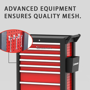 Bộ dụng cụ sửa chữa ô tô bằng thép không gỉ chất lượng cao, màu đỏ, kiểu mô-đun, có bánh xe, dạng tủ/thùng - Product Image 5