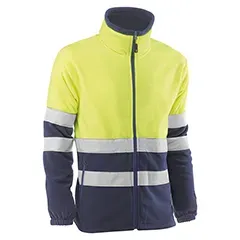 Polares - HV1772 XS Ursus - Colore: Giallo fluorescente/blu - Strisce riflettenti. Due tasche laterali con cerniere. - Product Image 2
