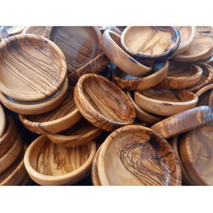 Juego de Cuencos y Palillos de Madera de Olivo, Cuenco Pequeño de Madera Maciza, Personalizable con Logotipo y Tamaño - Product Image 6