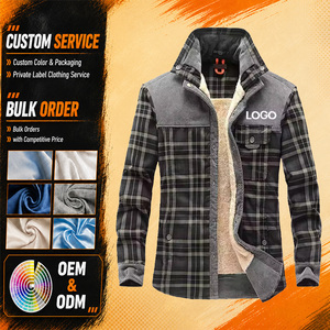 <span class=keywords><strong>Camicia</strong></span> <span class=keywords><strong>a</strong></span> <span class=keywords><strong>Quadri</strong></span> in Flanella Foderata in Pile per <span class=keywords><strong>Uomo</strong></span>, Manica Lunga, Calda per l'Inverno, Logo Personalizzato, Vendita all'Ingrosso - Product Image 1