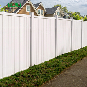 Clôture de jardin et de piscine 6x8, panneaux de clôture en PVC blanc <span class=keywords><strong>pour</strong></span> l'intimité - Product Image 2