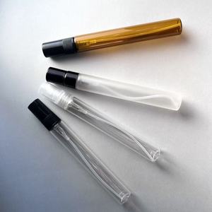 Küçük Amber temizle buzlu boş 10ml cam sprey koku şişesi dolum parfüm <span class=keywords><strong>Atomizer</strong></span> - Product Image 1