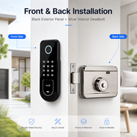 Serrure de porte intelligente étanche avec empreinte digitale biométrique pour portail ancien, application Tuya