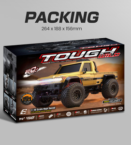 Dwi Dowellin 1/20 Schaal 4WD <span class=keywords><strong>RC</strong></span> <span class=keywords><strong>Crawler</strong></span> Auto <span class=keywords><strong>Micro</strong></span> Truck met 4 Kanaals USB Kabel Inbegrepen RTR 2.4GHz Afstandsbediening - Product Image 6