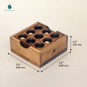 Gopher Hole: Rompecabezas de madera artesanal tailandés, juego de lógica 3D para adultos - Product Image 3