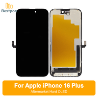 Remplacement pour l'écran OLED de l'iPhone 16 Plus, écran OLED rigide de rechange, compatible