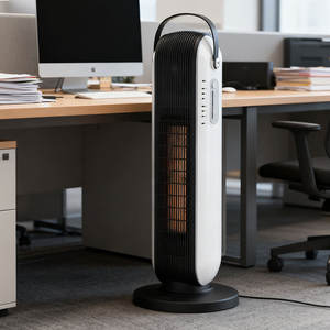 Oficina en casa PTC Vertical Ahorro de energía <span class=keywords><strong>Bajo</strong></span> <span class=keywords><strong>consumo</strong></span> con enchufe de la UE Control remoto Calentador de escritorio - Product Image 2