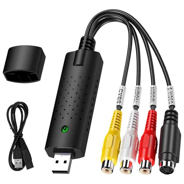 USB 2.0 Capture Card Video TV DVD VHS Audio Capture Card 3 in 1 VHS to DVD Adapter Converter PC PS3 Xbox for Win 7 8 32