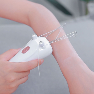 Depiladora para enhebrar la cara Afeitadora eléctrica para mujer Eliminador de vello facial Epilateur De Fil Defeather Depilación <span class=keywords><strong>con</strong></span> <span class=keywords><strong>hilo</strong></span> de algodón - Product Image 3