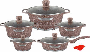 Ollas y sartenes antiadherentes de aluminio fundido a presión de la <span class=keywords><strong>mejor</strong></span> calidad, juego de ollas antiadherentes, sartén, cazuela - Product Image 3