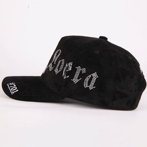 Casquettes de baseball sportives unisexes à 5 panneaux avec logo personnalisé, profil haut, visière incurvée, en daim, style urbain, doublure en satin, polyester/coton courant - Product Image 4