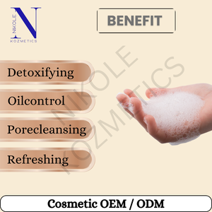 Limpiador Facial de Carbón Natural OEM/ODM – Limpieza Profunda, Fórmula Suave para Todo Tipo de Piel, Uso Diario - Product Image 5