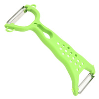 Plastic Multifunctionele Dubbelkop Groenteschiller Groente Fruitsnijder Fruitschiller Stamper Rasp Aardappelschillers Snijmachine