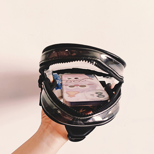 Bolsos de Mensajero Transparentes con Letras Clásicas, Aprobados para Estadios, de PVC Impermeable, Unisex, con Cierre de Cremallera, para Hombro y Pecho, para Verano, Invierno y Otoño - Product Image 3