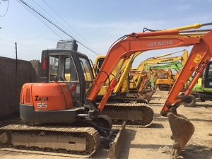 Excavadora hidráulica sobre orugas Hitachi ZX55 usada duradera con motor y motor japoneses originales 100% origen japonés - Product Image 2